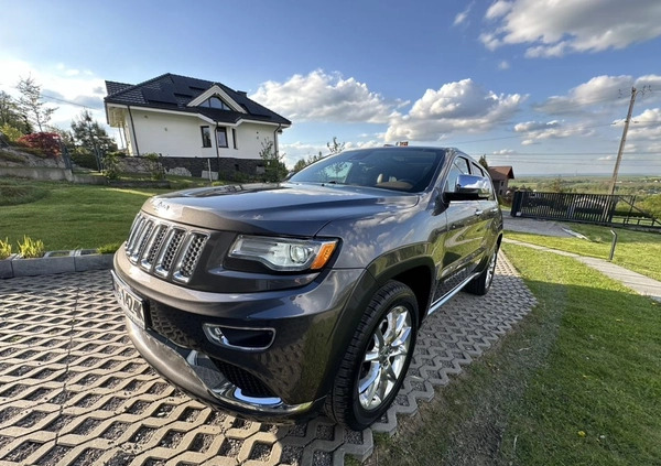 Jeep Grand Cherokee cena 114000 przebieg: 123600, rok produkcji 2014 z Andrychów małe 742